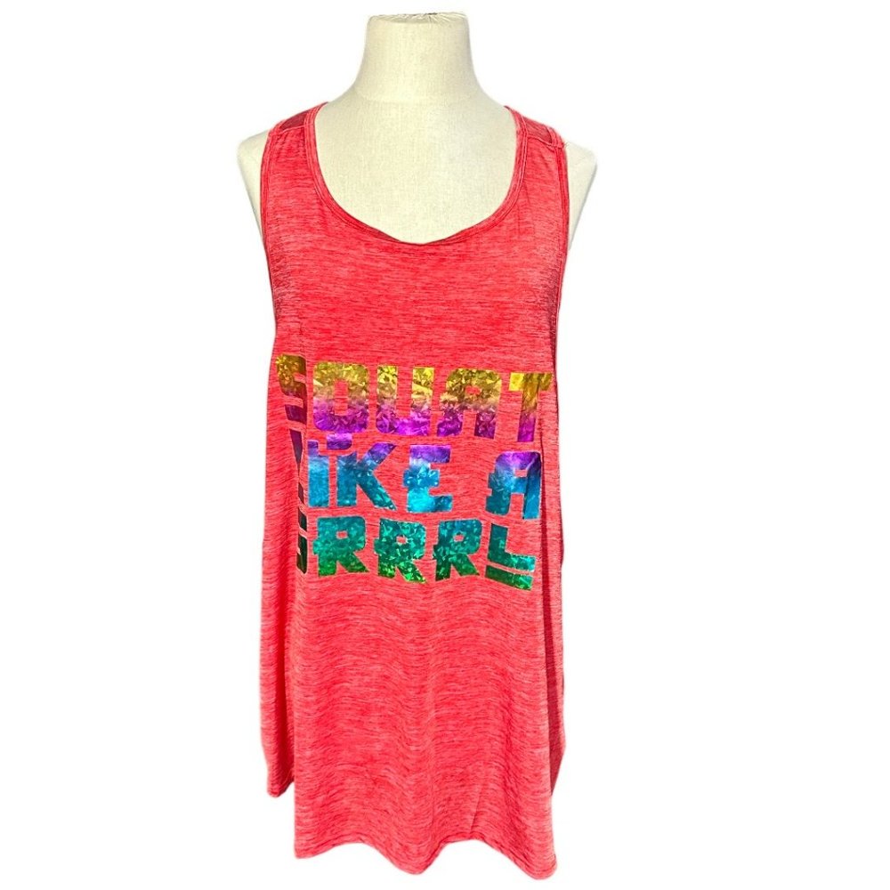 GRRRL "SQUAT LIKE A GIRL" WORKOUT TANK (SZ XXL) (NWT)